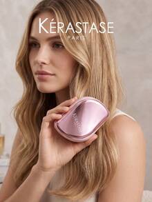 Lược gập du lịch Kérastase Silver mini cầm tay, lược chải tóc massage tóc - Hồng - Xem 5