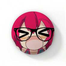 Pop Virtual Singer Kasane Soft Button Pins Cute Cartoon Girl Badge Round Brooch On Backpack Accessories Jewelry Gift For Friend Cartoon Badge Creative Anime Figure Pins - 58 mm - View 34