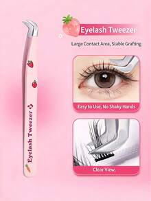 Fruit-Patterned Tweezers,Strawberry Eyebrow Tweezers,Precision Stainless Steel Beauty Tool For Brows,Lashes,Home,Travel,Women,Teens,Christmas,Birthday Gift For Her - Multiple Styles - View 2