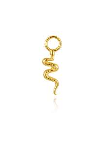 1pc DIY 925 Silver Dangle Gemstone Pendant Dainty Cartilage Helix Earlobe Piercing Attachment Hoop Tragus Charm,Daith Helix Rook Belly Ring Charm - Gold - View 29