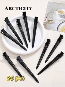 Arcticity 100pcs 9CM Fluffy Hair Root Clips, Designed For Hair Salons, High Quality. DIY Hair Styling Tool, Easily Create Fluffy Hair Roots, Add Volume And Layering, Perfect Choice For Hair Styling - Black - View 7