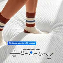 **Colchones Individuales, Colchón Individual, Colchón de Espuma Individual, Colchón Individual Foam, Mattress, Colchón de Espuma Viscoelástica de Gel Individual de 8 Pulgadas, Sueño Fresco, Alivio de Presión, Firmeza Media CertiPUR-US** - Blanco - Ver 5