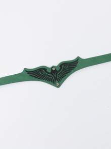 1pc Forest Elf Crown Headband Green Leather Floral Vine Headpiece Gold Rose Decor Medieval Renaissance Fantasy Cosplay LARP Halloween Party Costume Accessory - TD - View 4