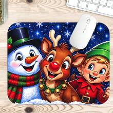 1pc Christmas Snowman Reindeer Elf Gaming Desk Mat, Multi-Purpose Makeup Nail Art Table Pad, Large Non Slip Desktop Protector S/M/L/XL - View 6