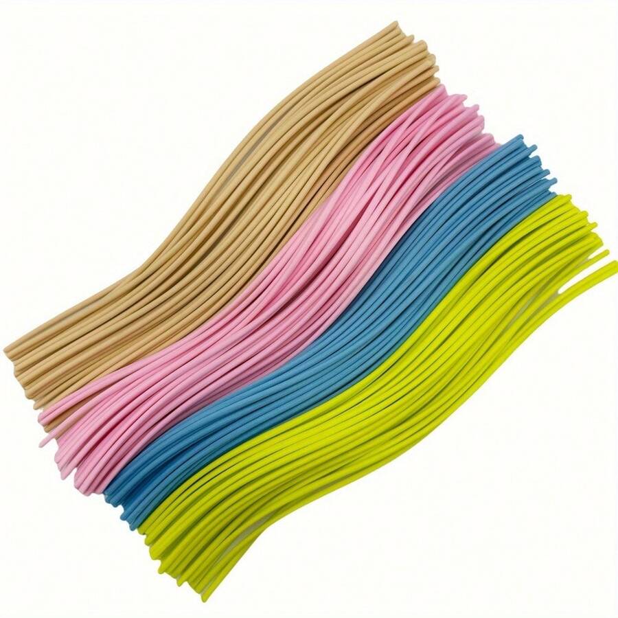 20pcs/Pack Colorful Wavy Reed Sticks, Suitable For Distillation Aromatherapy, Home Fragrance Diffuser Accessories, 26CM/10.2 Inches - Multi-color Set - View 1