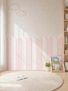 6PCS Waterproof Fence Wall Protection Stickers – Removable Anti-Collision Guards For Furniture, Kitchen & Bathroom Walls - Multicolor - View 2