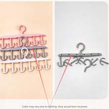 12 Rotating Hooks Hanger, Space-Saving Bra Strap Holder, Wavy Drying Rack, Multi-Functional Clothes Hanger For Home, Dorm, Underwear, Pants, Socks, Plastic Hangers, Suitable As Gifts For Relatives, Family, Friends, Teachers, Classmates, Applicable For Travel, Outdoor Activities, Camping, Parties, Gatherings, Beach Vacations, Decorations For Halloween, Christmas, Autumn, Storage & Organization - Multicolor - View 9