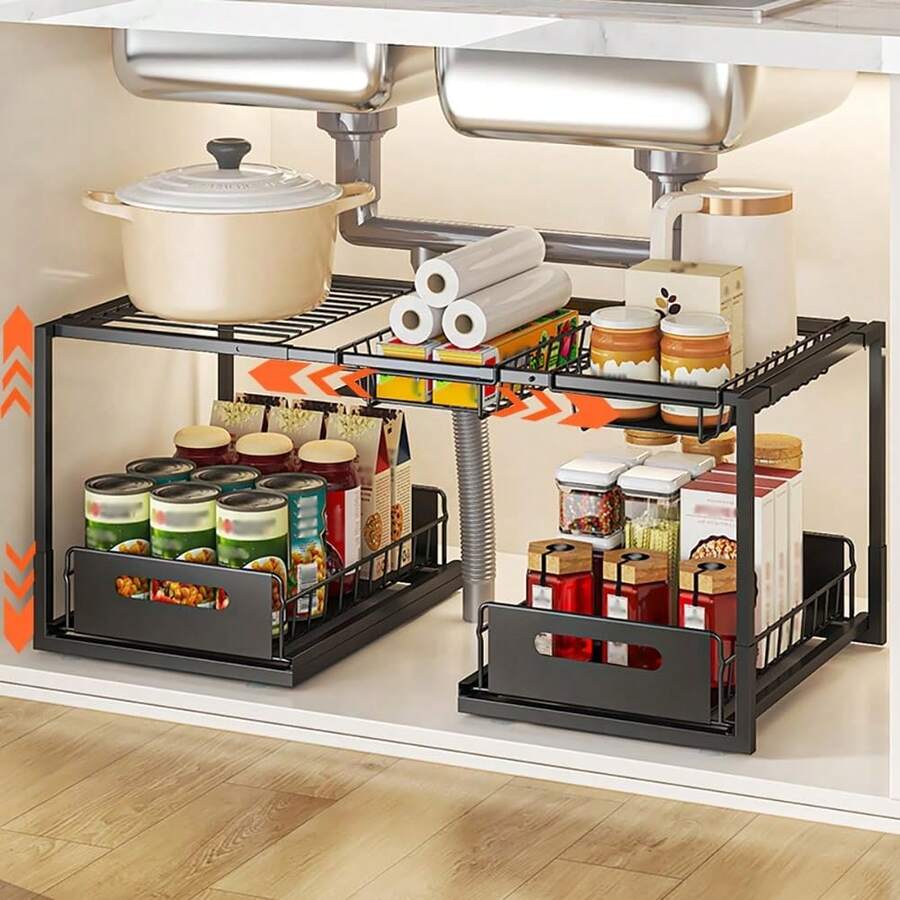 Keukenopbergset - Zwart - Bekijken 1