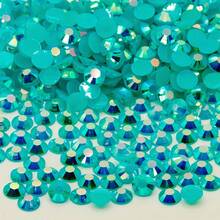 4MM5020PCS Jelly AB Colorful Circular Flat Bottom Resin Rhinestone Flat Bottom Crystal Diamond Nail Art Handmade DIY Fabric Decorative Diamond - 4mm-5020PCS - View 27