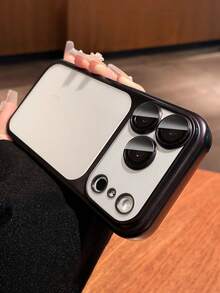Funda de protección para cámara minimalista de nuevo color mate electrochapado compatible con iPhone 18 Pro Max 18 Pro 17 Pro Max 17 Pro con cubierta trasera translúcida - Negro - Ver 3