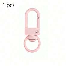 20/50/100/300pcs Random Bright Color Spring Snap Hooks With Swivel Ring, Y2K Style Metal Clasps, DIY Keychain Bag Jewelry Making Accessories - one-size - View 7