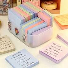 1 Pack/5 Packs Morandi Colorful Sticky Notes, Each Pack Contains 5 Colors, 100 Sheets Per Pack, 7.6 X 7.6 Cm (3 X 3 Inches), Suitable For Home, Office And Notebooks, 100 Sheets Per Pack - one-size - View 8
