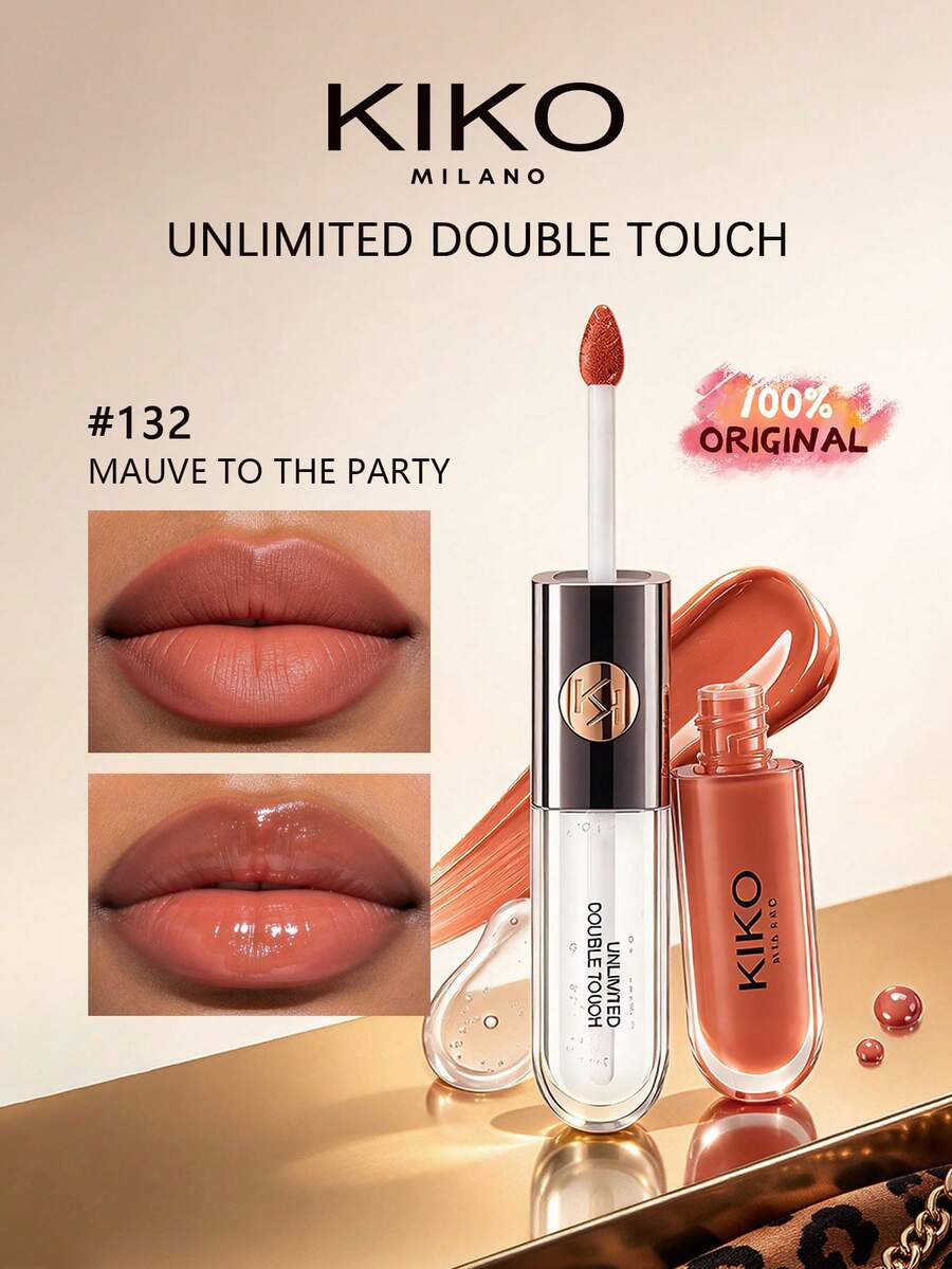 kiko UNLIMITED DOUBLE TOUCH 132, Mỏng nhẹ & Dễ tạo lớp, Bền màu, Lớp nền tự nhiên, Dễ tán, Mịn mượt & Dễ hòa quyện, Thoải mái trên da, Cho người mới bắt đầu, Dùng hàng ngày, QUÀ TẶNG, 6ml/0.2 fl.oz - 132 - Xem 1