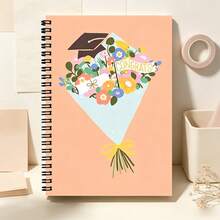 1pc A5 Floral Pattern Cover Spiral Notebook Diary, Perfect For School And Office Use, Great Gift For Friends, Colleagues, Boyfriend/Girlfriend, Back To School Supplies - Floral Series - View 7
