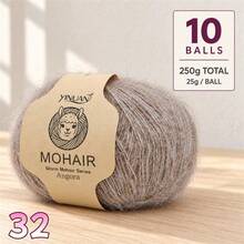 10-Pack Alpaca Blend Yarn, 25g Per Ball Total 250g, Multi-Color Fluffy Soft Knitted Yarn For DIY Knitting Sweaters, Cardigans, Vests, Scarves, Hats And Shawls - 10-pack Alpaca Wool - View 13