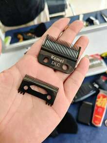 Kemei 2373 Electric Hair Clipper Original Replacement Blades, Clipper Blade Accessories, Haircut Blade, DLC Blade, Electric Trimmer, Powder Metallurgy Blades - Black - View 2
