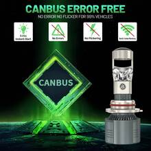 HYNBYZJ 2pcs H7 H4 H11 LED Projector Lens Headlights 9005 9006 HB3 HB4 Car Bulbs 6000K Canbus Turbo High Power Mini Car Fog Lights - A - View 5