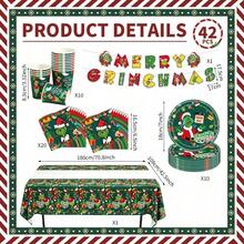 The Grinch Officially Licensed The Cartoon Theme Party Tableware Set, Decoration Set, Newborn Party Birthday Party, Photography Studio Decoration Props, Halloween Tableware, Christmas Tableware, New Year Tableware, Holiday Tableware, Disposable Tableware - View 12