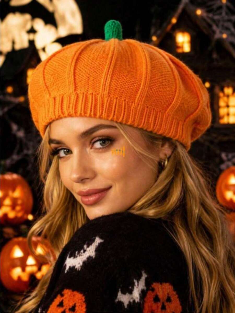 Women Funny Hat - Orange - View 1