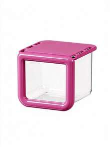 1pc Square & Rectangular Combo Shape, Transparent Front Window,, Colorful Thick Frame, Punch-Free Under Cabinet Hanging Design, Space Saving, Large Capacity Visible Storage Container, Hanging Organizer Boxroom Decorchristmasroom Decorwedding - Multicolor - View 14