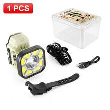 High Brightness Motion Sensor LED Headlight, Type-C Rechargeable, Switchable Headlight & Bicycle Light, COB White Light & Red Warning Light, Suitable For Cycling, Camping, Hiking, Fishing - Headlamp - View 13