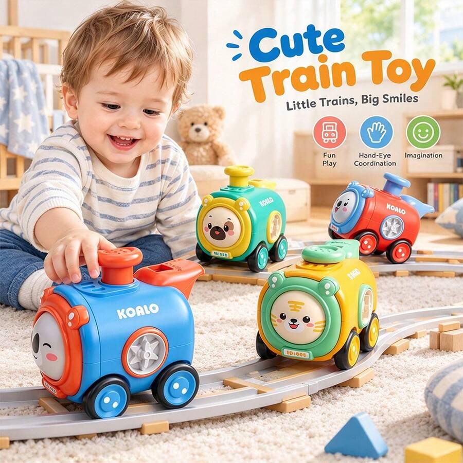 Children's Animal Press-And-Slide Toy Car, Face-Changing Whistle Glide Track Car, Inertia Mini Racing Car, Educational Interactive Toy For Boys And Girls, Halloween Birthday Party Gift, Exquisite Collectible Ornament