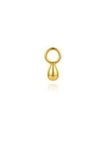 1pc DIY 925 Silver Dangle Gemstone Pendant Dainty Cartilage Helix Earlobe Piercing Attachment Hoop Tragus Charm,Daith Helix Rook Belly Ring Charm - Gold - View 25