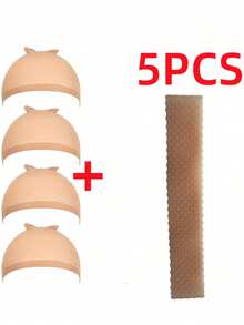 1pc Invisible Hair Band, Non-Slip Transparent Wig Grip, Comfortable Elastic Wig Cap Suitable For Lace Wigs, Secures Wig, Halloween - Multicolor - View 15