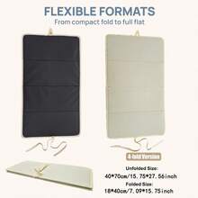 1pc Beige 3-Fold/4-Fold Ironing Board, Foldable Ironing Board For Home Use, Thickened Material, Vertical And Flat, Perfect Replacement For Traditional Ironing Board, Suitable For Multiple Scenarios, Easy Storage And Space-Saving, Suitable For Small Apartments, RVs, Home Travel, Holiday Gift - Beige - View 10