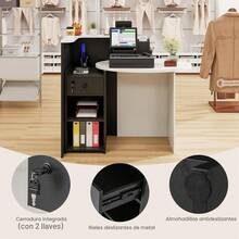 Reception Desks - Black and White - View 4