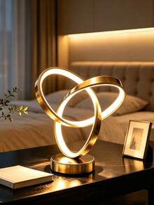 LED Clover Table Lamp, Creative Novelty Minimalist Desk Lamp, Suitable For Bedroom, Living Room, Holiday, Party, Study, Office, Birthday Gift, Desktop Decoration Lighting Atmosphere Lamp - Clover Table Lamp - View 2