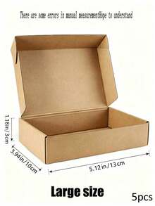 1/5/10/20pcs - Brown Cardboard Mailing Box, Suitable For Small Businesses; Medium Sized Cardboard Gift Box, Used For Packaging Mailing Gifts - Gift Packaging - Small Gift Packaging - Multicolor - View 18