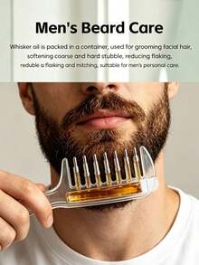 3pcs Transparent Scalp Hair Oil Applicator Comb Set, Visible Liquid Reservoir + Roller Metal Teeth Liquid Dispensing Comb, Suitable For Hair & Beard Care, Unisex Hands-Free Essential Oil Massage Comb - Multicolor - View 10