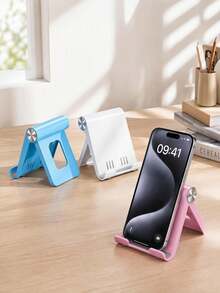1/2 buah Dudukan Ponsel Meja Lipat Portabel, ABS Premium, Sudut Dapat Diatur, Ukuran Saku Ringkas dan Ringan, Cocok untuk Semua Smartphone dan Tablet, Stabil dan Anti Selip, Hemat Ruang - Harga Promosi - View 2