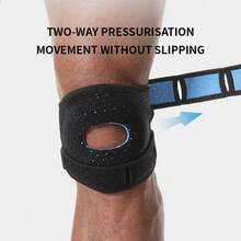 ZKBBO 1pc Adjustable Patella Knee Support Strap, Double Adjustable Pressure Knee Sleeve, Patellar Tendon Support, Unisex, For Sports - Multicolor - View 3