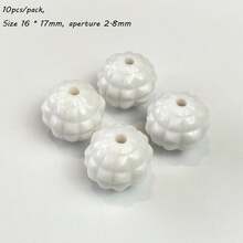 16mm UV Plated Through-Hole Solid Color Pineapple Bead Color DIY Jewelry Mobile Phone Chain Keychain Bead Material Accessories - Multicolor - View 20