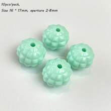 16mm UV Plated Through-Hole Solid Color Pineapple Bead Color DIY Jewelry Mobile Phone Chain Keychain Bead Material Accessories - Multicolor - View 16