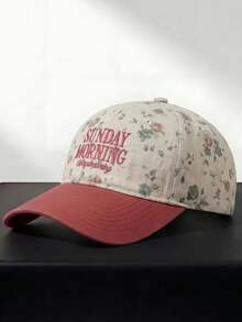1pc Vintage Floral Casual Women's Versatile Baseball Cap - Multicolor - View 7