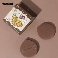 YAOZHI 2‑In‑1 Makeup Puff Kit, XL Thickened Foundation Puffs With Storage Case, Hydrophilic PU, Wet & Dry Dual-Use Sponge For Liquid Foundation, Cushion, Concealer & Cream Makeup, Super Soft, Skin-Friendly, Less Makeup Waste, Brown - Brown - View 12