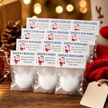 1 món quà Giáng Sinh hài hước hình ông già Noel bằng lông, hoàn hảo cho trò đùa và túi quà tiệc - Nhiều màu - Xem 3