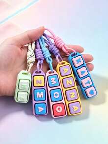客製化姓名 3D 列印 Fidget CLICKER 鑰匙圈，Ultimate Sports Fidget Clicker 運動款——棒球、美式足球、足球、籃球、排球 - 彩色 - 查看 3