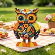 3145pcs Owl 3D Puzzle Model, DIY Creative Assembly Figurine, Home Office Desk Ornament, Christmas Gift, Birthday Gift, Party Favors, Desk Decor, Art Craft - Multicolor - View 8