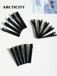 Arcticity 100pcs 5.5cm Fluffy Hair Root Clips, Designed For Hair Salons, High Quality. DIY Hair Styling Tool, Easily Create Voluminous Hair Roots, Add Hair Volume And Layering, Excellent Choice For Hair Styling - 6CM Black Square Clip - View 4
