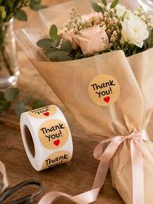 Gift Box Sealing Stickers, Packaging Bag Stickers, Heart Stickers, Thank You Sticky Notes, Sealing Stickers, Label Paper, Decorative Stickers For Plastic Bags And Paper Boxes, Gifts, Party Supplies - View 7