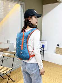 Running Water Bladder Vest, Lightweight Breathable Sports Backpack, Adjustable Water Storage Bag Vest, Large Capacity Multifunctional Outdoor Backpack, Suitable For Trail Running, Marathon, Jogging, Cycling, Hiking, Football Training And Matches, Can Store Shoes And Football, Unisex Travel Sports Gear - Multicolor - View 3