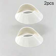 1/2pcs Universal Angled Nail Polish Holder, Nail Polish Fixing Clip, Nail Art Tool, Nail Polish Bottle Fixing Clip, Nail Polish Auxiliary Holder With Non-Slip Base - White - View 9