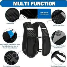 TOSUOD Tuo Shuo Outdoor Sports Lightweight Hydration Backpack - Ergonomic Water Bladder Compartment, Suitable For Running, Cycling, Hiking And Kayaking - Multicolor - View 6