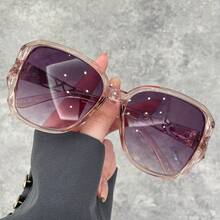 WSZ Kacamata Fashion Gradien Poligonal Baru dengan Desain Geometris Berongga, Cocok untuk Berbagai Aktivitas Seperti Perjalanan Sehari-hari, Mengemudi, dan Liburan di Pantai - 15001 - View 2