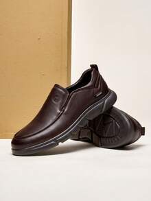 CAMEL CROWN Men's Business Casual Leather Shoes, Soft Sole, Anti-Slip, Comfortable, Breathable, Suitable For Formal Occasions - Brown - View 2