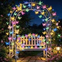 Solar Butterfly String Lights, Warm And Colorful Light Options, Perfect For Holiday Decoration, Creating Festive Atmosphere. Essential For Christmas, Thanksgiving And Halloween, Perfect For Yard And Party Decoration. - Butterfly String Lights - View 5